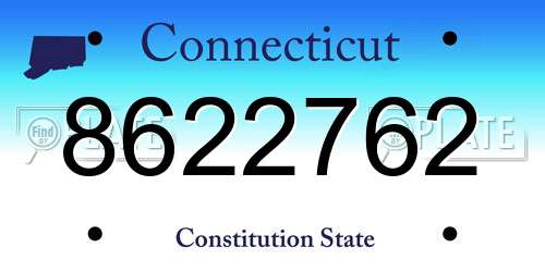 8622762 Connecticut License Plate