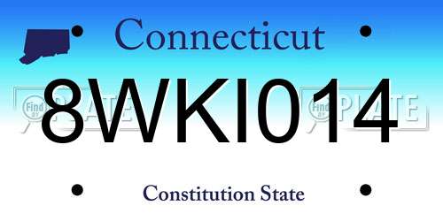 8WKI014 Connecticut License Plate