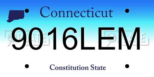 9016LEM Connecticut License Plate