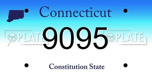 9095 Connecticut License Plate