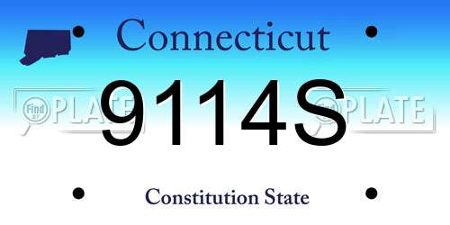 9114S Connecticut License Plate