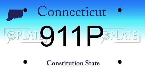 911P Connecticut License Plate