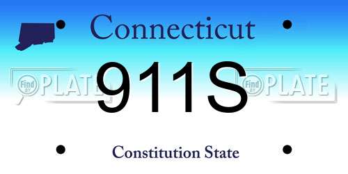 911S Connecticut License Plate