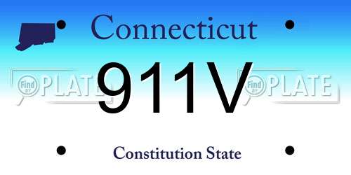 911V Connecticut License Plate