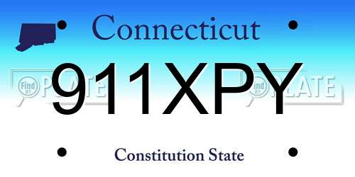 911XPY Connecticut License Plate