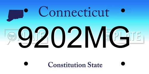 9202MG Connecticut License Plate