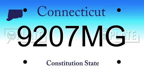 9207MG Connecticut License Plate