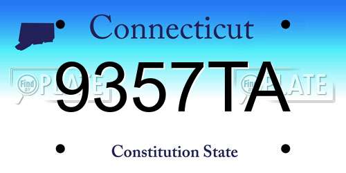 9357TA Connecticut License Plate