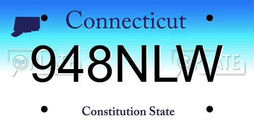 948NLW Connecticut License Plate