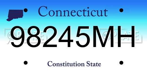 98245MH Connecticut License Plate