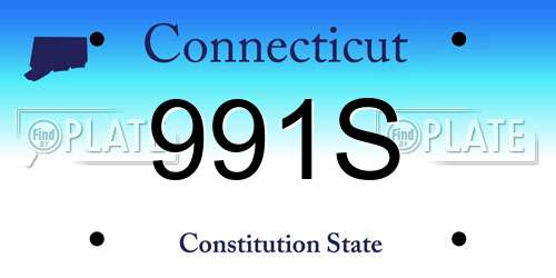 991S Connecticut License Plate
