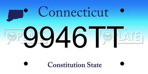 9946TT Connecticut License Plate