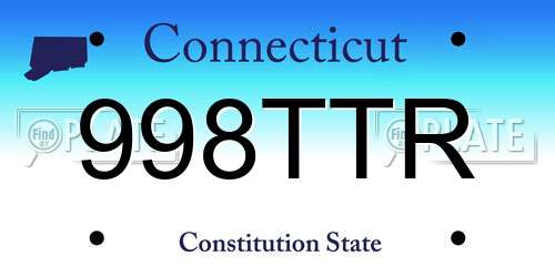 998TTR Connecticut License Plate