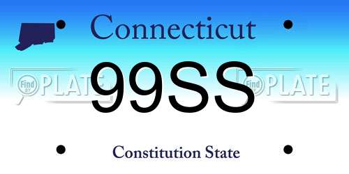 99SS Connecticut License Plate