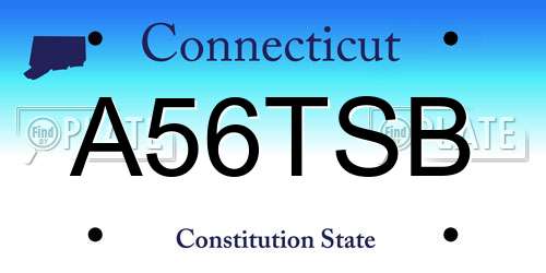 A56TSB Connecticut License Plate
