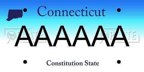 AAAAAA Connecticut License Plate