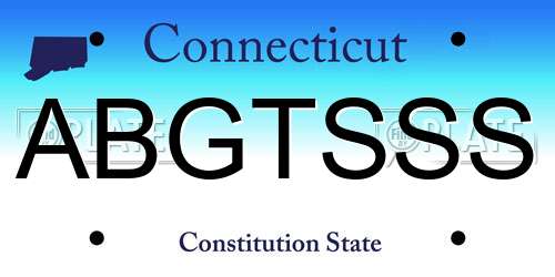 ABGTSSS Connecticut License Plate