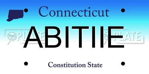 ABITIIE Connecticut License Plate