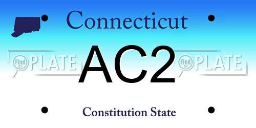 AC2 Connecticut License Plate