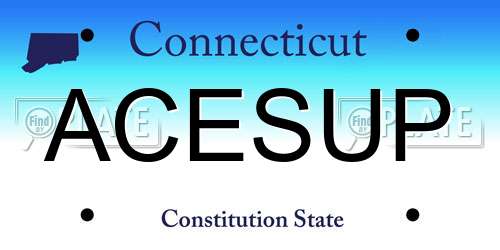 ACESUP Connecticut License Plate