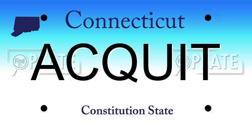 ACQUIT Connecticut License Plate