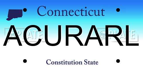 ACURARL Connecticut License Plate