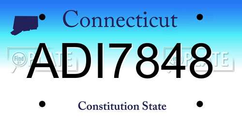 ADI7848 Connecticut License Plate