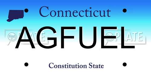 AGFUEL Connecticut License Plate