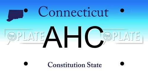 AHC Connecticut License Plate