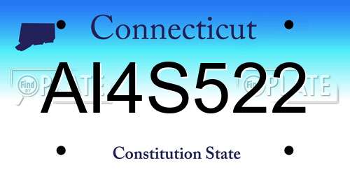 AI4S522 Connecticut License Plate
