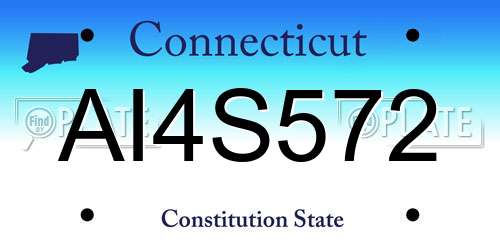 AI4S572 Connecticut License Plate
