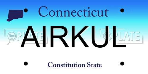 AIRKUL Connecticut License Plate