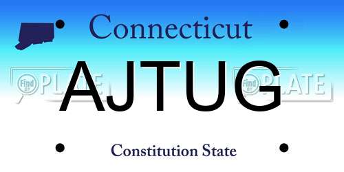 AJTUG Connecticut License Plate