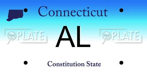 AL Connecticut License Plate