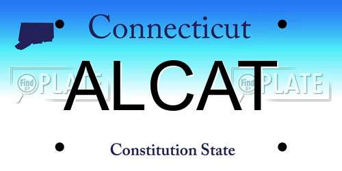 ALCAT Connecticut License Plate