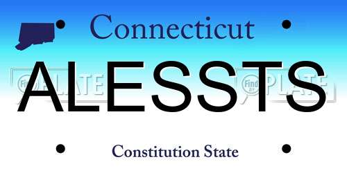 ALESSTS Connecticut License Plate