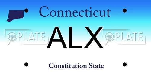 ALX Connecticut License Plate