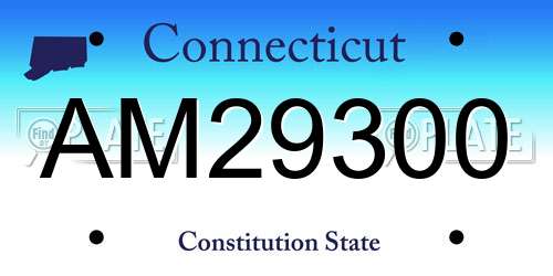 AM29300 Connecticut License Plate