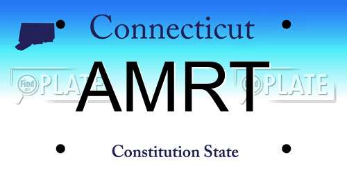 AMRT Connecticut License Plate