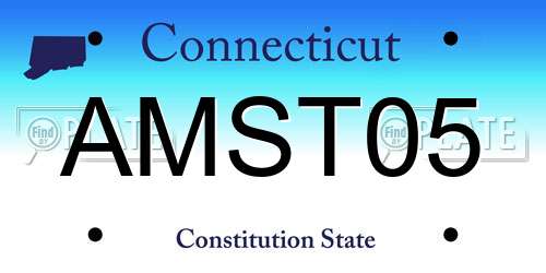 AMST05 Connecticut License Plate