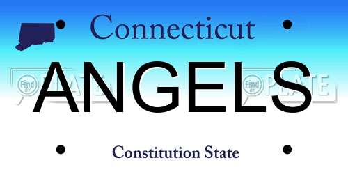 ANGELS Connecticut License Plate