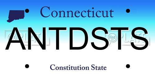 ANTDSTS Connecticut License Plate