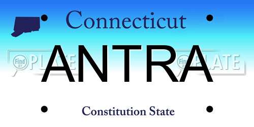 ANTRA Connecticut License Plate