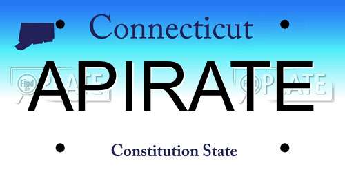 APIRATE Connecticut License Plate