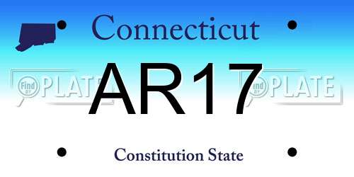 AR17 Connecticut License Plate