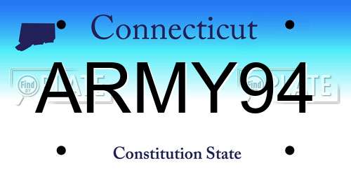 ARMY94 Connecticut License Plate