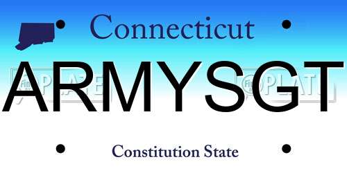ARMYSGT Connecticut License Plate