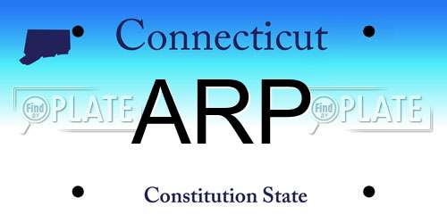 ARP Connecticut License Plate
