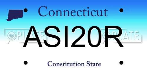 ASI20R Connecticut License Plate