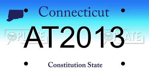 AT2013 Connecticut License Plate